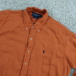 Vintage Polo Ralph Lauren Silk Linen Shirt A37